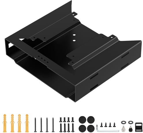 Mini PC Mount for HP Mini PC Desktop Wall VESA and Under Desk Mount for HP Pro Mini 260 400,HP EliteDesk 705 800 805, HP ProDesk 400 405 600,HP Elite Mini 600 800 Prodesk Mini Mount for Monitor Arm