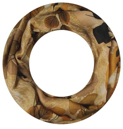 Majea Loop Schal Damen Schlauchschal Halstuch schmaler Loopschal (880052) (gelb 8)