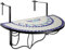 TecTake 800570 Table de Jardin Balcon Pliante en Mosaïque - Diverses Couleurs (Blanc Bleu | No. 402766)