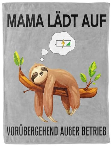 CadeauJoie Geburtstagsgeschenk für Mama, Flauschige Decke Geschenke für Mama, Mama Geschenk von Tochter oder Sohn Kuscheldecke zum Geburtstag Muttertag Ostern Weihnachten 152x127cm