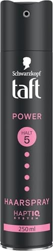 Schwarzkopf Taft Haarspray Power Cashmere (250 ml), Haltegrad 5 Haarstyling, Haarspray für trockenes und strapaziertes Haar, Kaschmir-ähnliche Geschmeidigkeit, vegane Formel* (Packung mit 5)