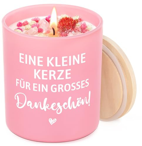 Geschenke für Frauen, Duftkerze - EINE KLEINE KERZE FÜR EIN GROSSES Dankeschön, Geschenke für Freundin Schwester Kollegin, Beste Mama Oma, Geschenkidee Geburtstag
