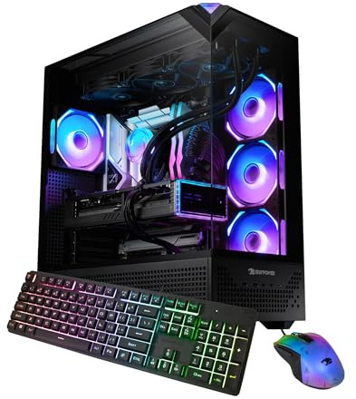 iBUYPOWER Element Pro Black Gaming PC Desktop Computer Intel Core i9 14900KF CPU, NVIDIA GeForce RTX 5070 12GB GPU, 32GB DDR5 RGB RAM, 2TB NVMe SSD, Windows 11 Home, Tastiera, Mouse - EPBI9N5701