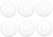 JUMPLAWN 6pcs Glass Drip Candle Saucer Wax Catcher for Taper Candles Glass Fluted Plate Decorative Wax Holder Drip Protection for Home Parties