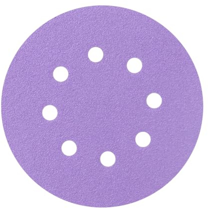 FASTPLUS Disque Abrasif 125mm Disques de Ponçage à sec et à l'eau G1000 | lot de 50 Disques en Céramique, Film Abrasif Auto-agrippant Haute Résistance Pour le Ponçage des Métaux Automobiles