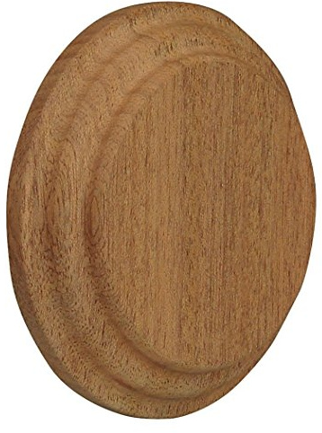 Jackson Woodturners Circular Wall Patrice for Handrail Brackets – 96mm x 19mm – Available in Pine, Oak, White Primed, Hemlock, Dark Hardwood, Pre-Finished Oak (Dark Hardwood)