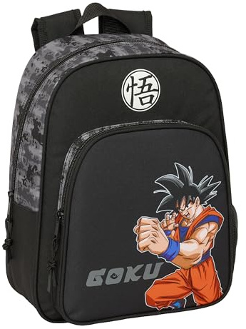 Dragon Ball Schulrucksack für Kinder, ideal für Kinder verschiedener Altersgruppen, bequem und vielseitig, Qualität und Widerstandsfähigkeit, 27 x 10 x 33 cm