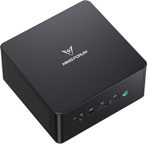 MINISFORUM UM890 Pro Mini PC, AMD Ryzen 9 8945HS con AI (8C/ 16T, fino a 5,2 GHz), Radeon 780M, 32 GB DDR5, SSD PCIe 4.0 da 1 TB, USB4, HDMI 2.1, DP 1.4, OCuLink, Doppia LAN 2,5G, Wi-Fi 6E, BT 5.2