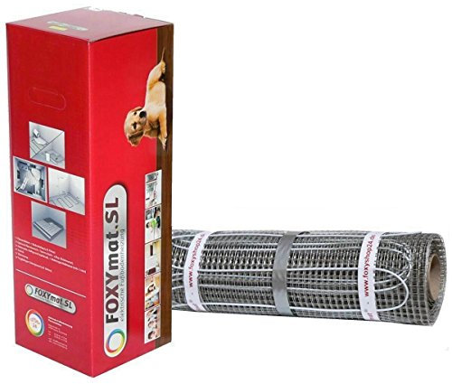 FOXYSHOP24-elektrische Fußbodenheizung PREMIUM MARKE FOXYMAT.SL (160 Watt pro m²) ohne Thermostat 2.0 m² (0.5m x 4m)
