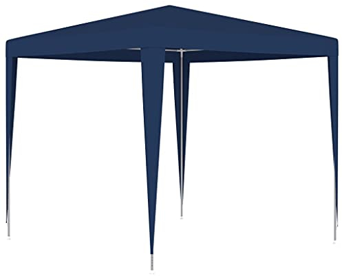 vidaXL Partyzelt UV-beständig Wasserbeständig Pavillon Festzelt Gartenzelt Gartenpavillon Bierzelt Zelt Garten Party 2,5x2,5m Blau Stoff Eisen