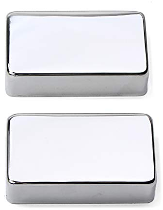 Alnicov Humbucker Gitarren-Tonabnehmerabdeckungen für E-Gitarre, 50 mm, Chrom, 2 Stück