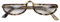 LONDON MOLE Brillen | Brainy Lesebrille | Halbmondbrille | Coole Leser | Herren Damen Unisex | Vollrandbrille | Federscharniere | Graues Schildpatt| Vergrößerung +1,0