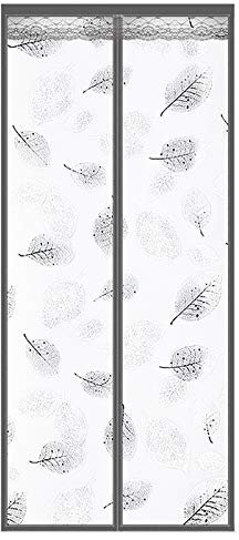 Timizi Wärmeschutzvorhang für Tür 110x200CM, Wärmedämmung Gegen kalte Zugluft Magnetic Screen Door Automatisches SchließEn Frei Magnetisch, für Patio Tür Schlafzimmer - B