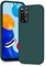 YATWIN Coque pour Redmi Note 11/11S, Housse en Silicone Doux avec Découpes Précises pour Caméra, Design Ultra Mince, Protection 360° à Bords Surélevés - Vert