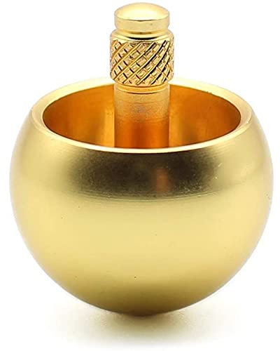 RITTRO Tippe Top Metall Oben Umdrehen Edelstahl Kreisel Erstaunliches Spielzeug Geschenk, Golden