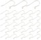 UNICRAFTALE About 100pcs 0.8mm Pin Stainless Steel Ear Wire Hooks 2mm Hole Earring Hooks with Loop Hypoallergenic Dangle Earwires Fish Hook for Jewelry Making Findings 16x27mm