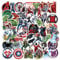 50Pcs Superhero Stickers for Kids,Personalized Kids Stickers for Water Bottle, MacBook, Car, Bumper, Luggage, Laptop,Waterproof Avengers Stickers for Adults Teens Boys Girl