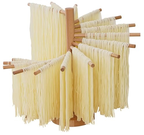 Pasta Drying Rack Collapsible Wooden Noodle Drying Rack for Homemade Spaghetti Quick Set Up Pasta Rack Pasta Drying Rack Wood Pasta Rack, Pasta Drying Rack Pasta Tools for Home Kitchen