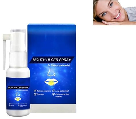 Spray de úlceras de boca,Nuevo Spray de Alivio del Dolor Dental,Spray de Alivio Ulceras,Spray Anti-aftas,Reparación de Tejidos de Gingives,Spray de Alivio Úlceras Orales