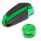 HAZYZKDM Motorrad Vorne Und Hinten Bremsflüssigkeit Zylinder Master Reservoir Abdeckung Cap Für Kawasaki ER6F ER-6F 2009 2010 2011 2012 2013 2014 2015 Motorrad Öleinfülldeckel(Color:Grün,Größe:3)