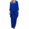 Godoboo Damen Hosenanzug 3 Teiliges Set Spitze Chiffon Shirt Und Hohe Dreiteilig Cocktail Party Spitzen Vintage Lange Hose Abendanzug Outfit