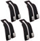 saerryor 4 PCS Car Headrest Hook, Car Seat Back Storage Hook, Car Seat Organiser Hooks Purse Hook Mobile Phone Holder Car Hanger Storage for Bags Purses Handbags (Black)