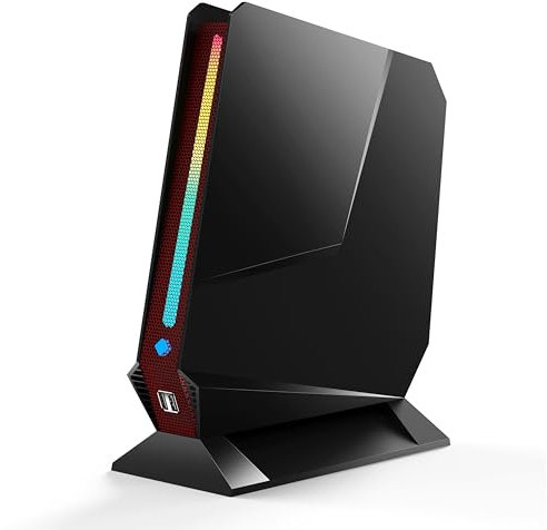 TOPGRO Mini PC Gaming Core i7-13700H / RTX4060 8G, 32 GB DDR5, SSD PCIe4.0 de 1 TB, Iluminación RGB con función de Apagado, WiFi6E/BT5.3/2×HDMI2.0/1×USB-C 4K@60Hz Ordenador de Escritorio Win11 Pro