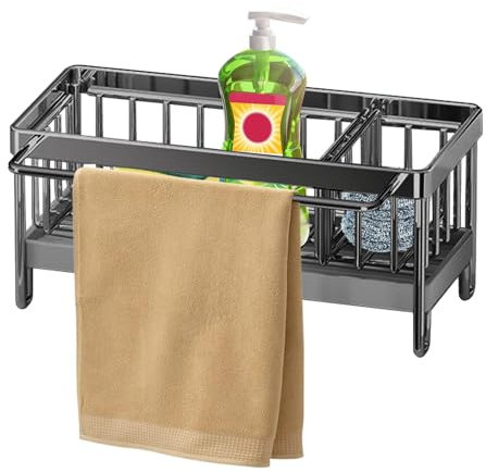 Scolapiatti in acciaio inox, con vassoio di scarico rimovibile per utensili