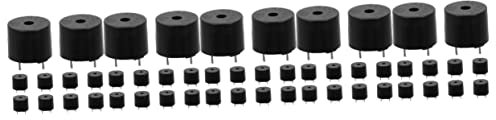 OKUMEYR 50pcs Piezo Buzzer Electronic Replacement for Circuit High Decibels Alarm for Motorcycle and Game Buzzers