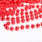 Pangda 26.2 Feet Shiny Beads Christmas Beaded Garland Christmas Tree Beads for Decoration (Red)