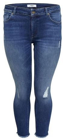PIECES Damen Carwilly Reg Skinny Ank Jeans Mbd Noos