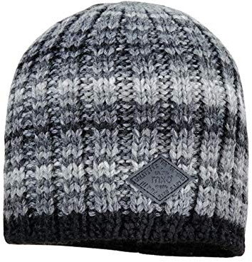 maximo Jungen mit Rippstruktur und Ringeleffektgarn Mütze, Schwarz (Schwarz 67), (Herstellergröße: 51/53)