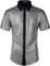 JOGAL Herren Pailletten Kleid Shirt 70er Disco Party Kustüm X-Large Silber