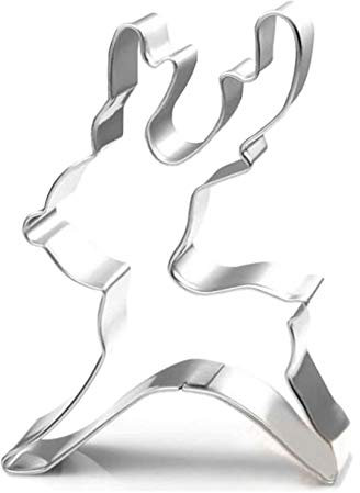 WJSYSHOP Ausstechform Rentier-Motiv Edelstahl, Ausstecher Plätzchen Keksform