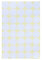 Yesallwas 600 Stück, 25mm Klebepunkte Runde Punktaufkleber Etiketten Markierungspunkte, 15 Blatt x 40 Stück