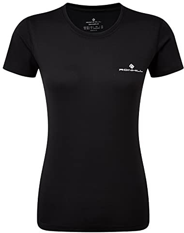 Ronhill Running, Wmn's Core S/S Tee, Black/Bright White, 12