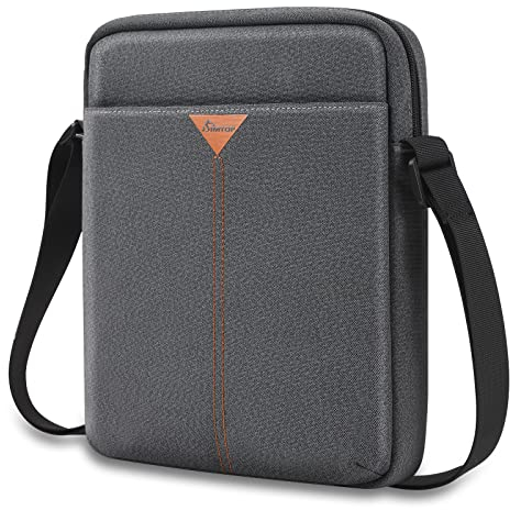 SIMTOP Funda para Tablet de 11 Pulgadas,iPad Air 5 2022, Funda para iPad Air 4 de 10,9 y 10,2,Bandolera para tabletas, Bandolera para Tablet YKK con Cremallera Gris