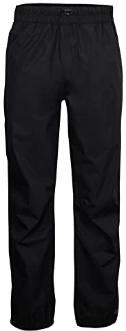 killtec Herren Regenhose mit durchgehendem Reissverschluss, packbar - KOS 20 MN PNTS, schwarz, L, 38282-000
