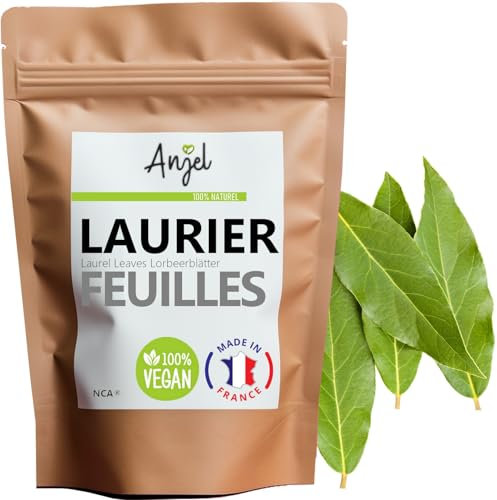 Laurier Feuilles Entières 100% Naturel - Infusion Feuille Laurier Séché Assaisonnement Plats Mijotés, Viandes et Poissons - NCA (100)