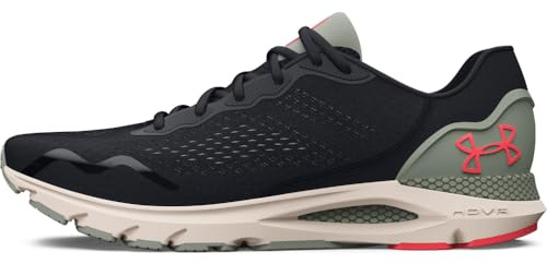 Under Armour HOVR Sonic 6 Mens Running Shoe, Black/Grove Green/Beta, 10.5 UK