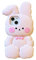 YAKVOOK Bunny für iPhone 14 Pro Hülle, Kawaii Handyhüllen Hüllen 3D Silikon Cartoon Baumwolle Kaninchen Hülle Fun Apply to iPhone 14 Pro Cute Case Soft Rubber Shockproof Protective Case for Women