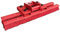 Kehrbesen Besen für Stapler + MS01 Staplerbesen Anbaugerät 140cm Rot