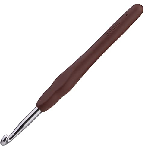 6.0 mm Häkelnadeln Zum Häkeln Und Stricken, Ergonomische Häkelnadeln Mit Weichen Griffen Für Arthritische Hände, Leichtes Und Bequemes Häkelwerkzeug, Häkelwerkzeug Für Strickanfänger