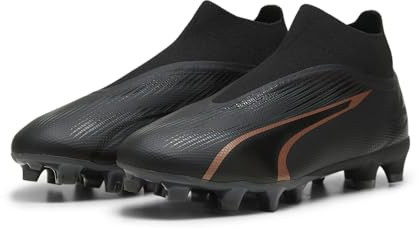 Puma Men Ultra Match+ Ll Fg/Ag Soccer Shoes, Puma Black-Copper Rose, 42.5 EU