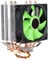 CPU Cooler, 4 Heatpipes 90mm 3pin Noiseless Green Fan Blades Fans Fast Efficient Computer Cooling Fan CPU Heat Dissipation Equipment, for Intel LGA 775, for Core2DUO, for Celeronp (single fan)