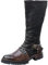 Stivali Alti al Ginocchio da Uomo, Scarpa Medievale in Pelle Stivali da Equitazione retrò gotici con Fibbia in Metallo Scarpe da Cavaliere Guerriero Multi Taglia,Marrone,43 EU
