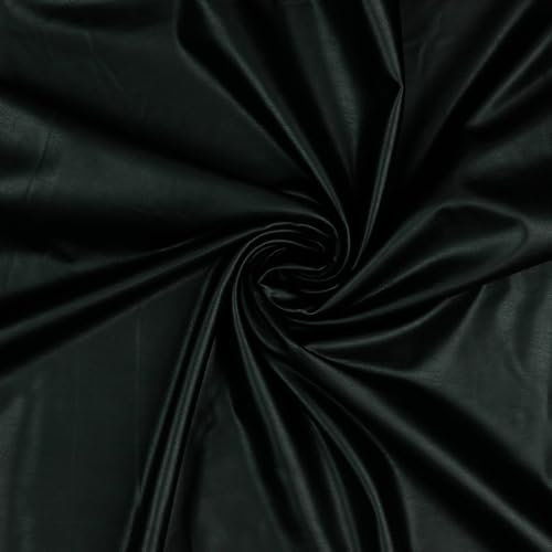 Lederimitat Soft Stretch | für Bekleidung | ab 50x142cm | Meterware (schwarz)