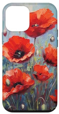 Red Poppies Flowers In A Field Case for iPhone 12 mini