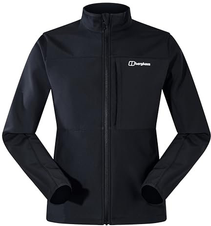 Berghaus Men's Ghlas 3.0 Softshell Jacket, Black/Black, XS