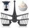 2 Pièces Fouet Papillon,Tadpolez Fouet Thermomix,Fouet Remplacement Papillon,Pour Thermomix TM5 TM6 TM31, Accessoire Thermomix,Pour Réaliser Blancs D'œufs, Crèmes, Mousses(Noir)